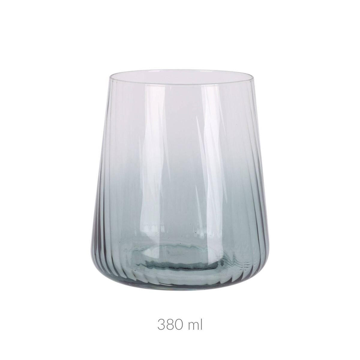 GLAS Ombre-Effekt 380 ml - Grün, Glas (380L) - Excellent Houseware