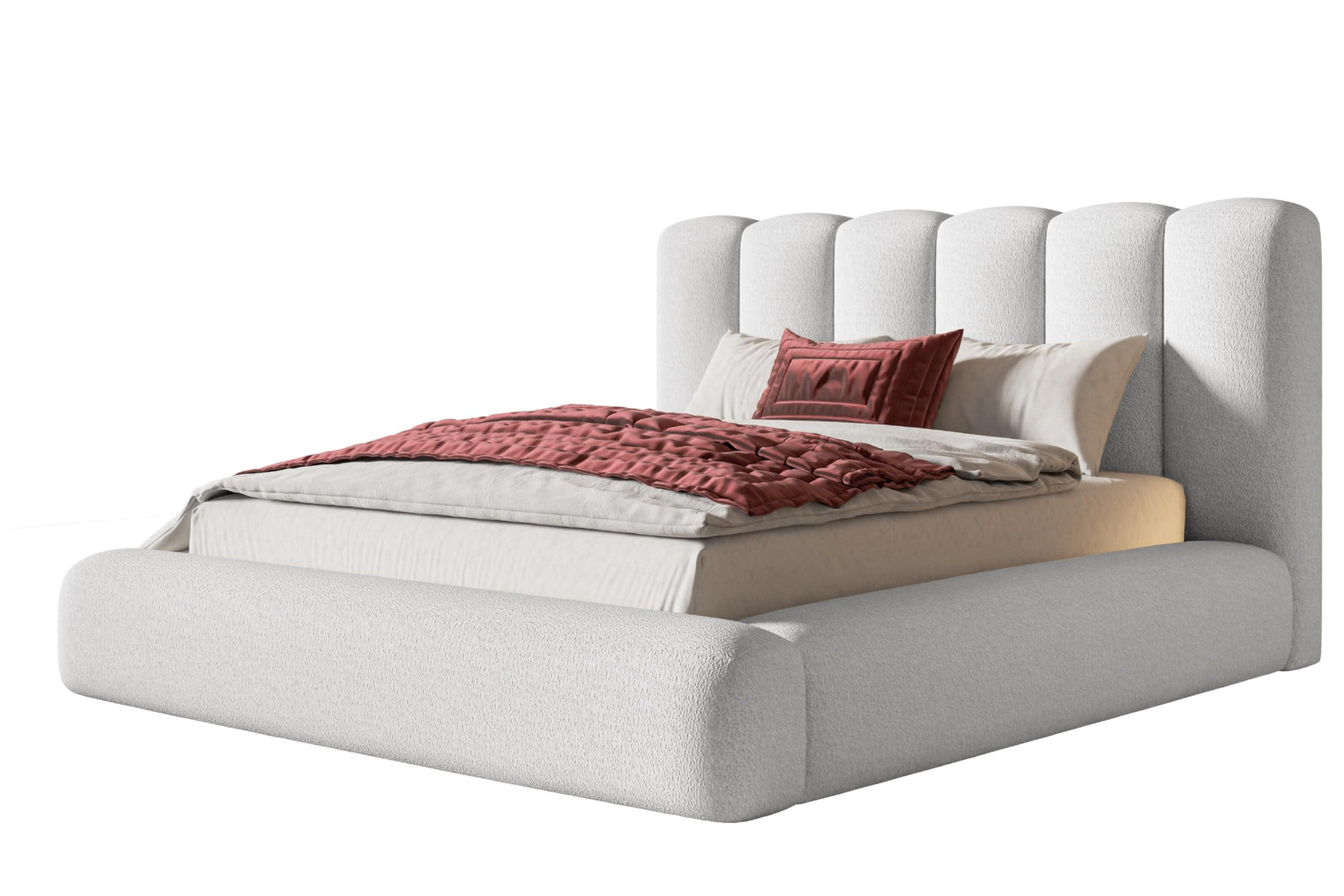 Alpi-Möbel Bett Weiß 140x200 cm