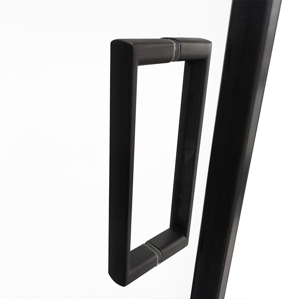 DUSCHKABINE LIVIA - Schwarz, 90 x 90 x 195 - Schwarz, Metall (90cm) - Home Deluxe