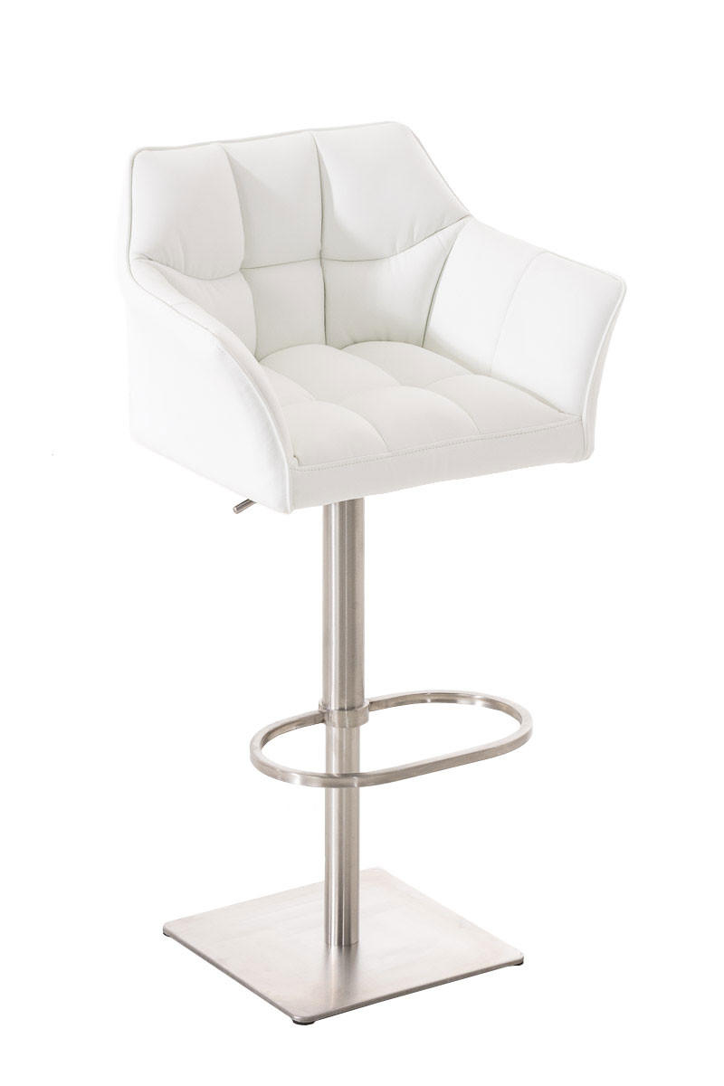 Deluke Barhocker Weiß 64x88x45 cm