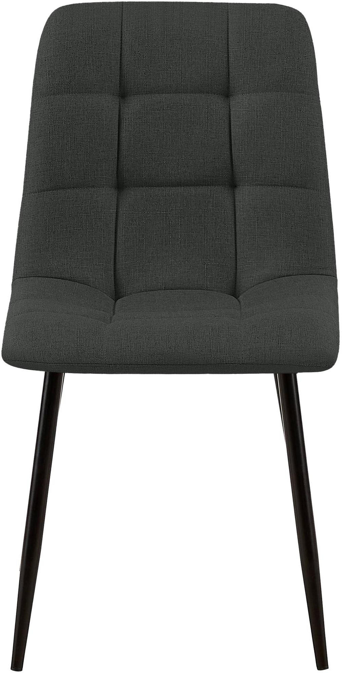 STUHL Stoff Dunkelgrau - Dunkelgrau, Textil/Metall (45/84/55cm) - CLP