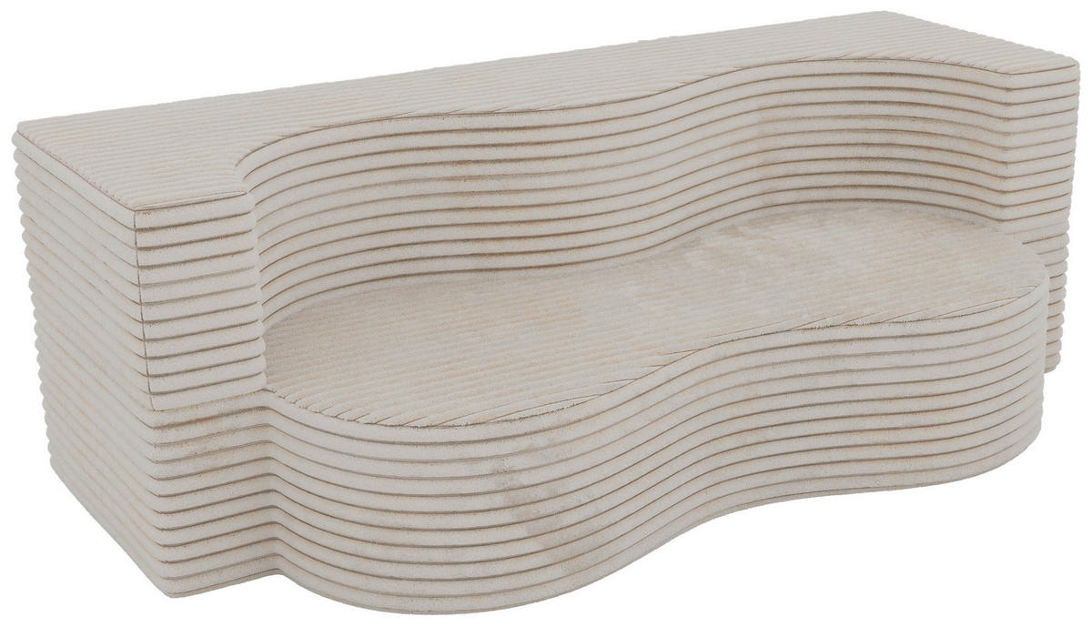 2-SITZER SOFA SANOA - Beige Cord - Beige, Textil (200/68/100cm) - MKS