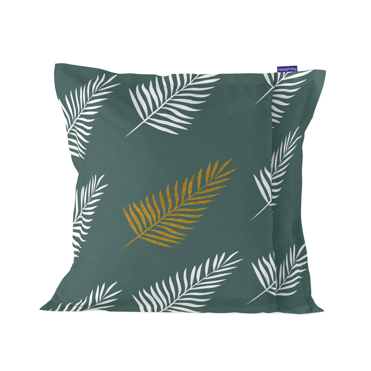 KISSENBEZUG foliage mint 60x60 cm mehrfarbig - Multicolor, Textil (60/60cm) - Happy Friday