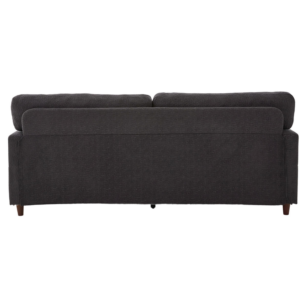 2-SITZER-SOFA aus Chenille 203x77,5x86 cm Dunkelgrau mit USB-C, LED, Getränkehaltern und Seitentaschen - Dunkelgrau, Textil (77.5/86/203cm) - Modfu