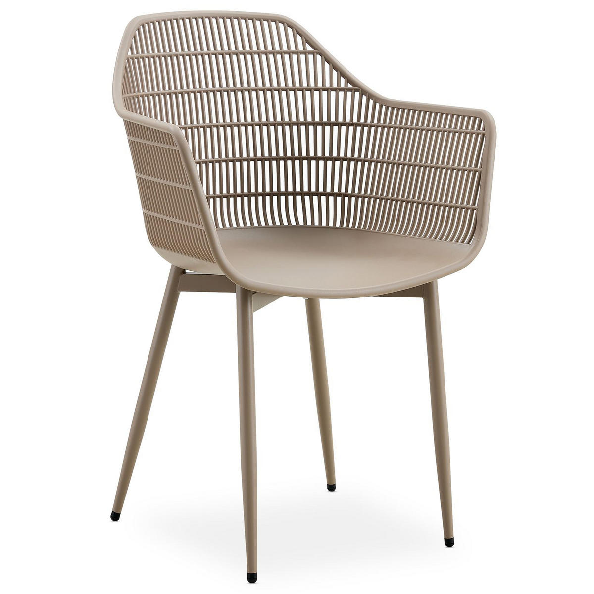 GARTENSTÜHLE MARGHERITA 4er-Set champagne - Champagner, Textil (60/86/52cm) - IDIMEX