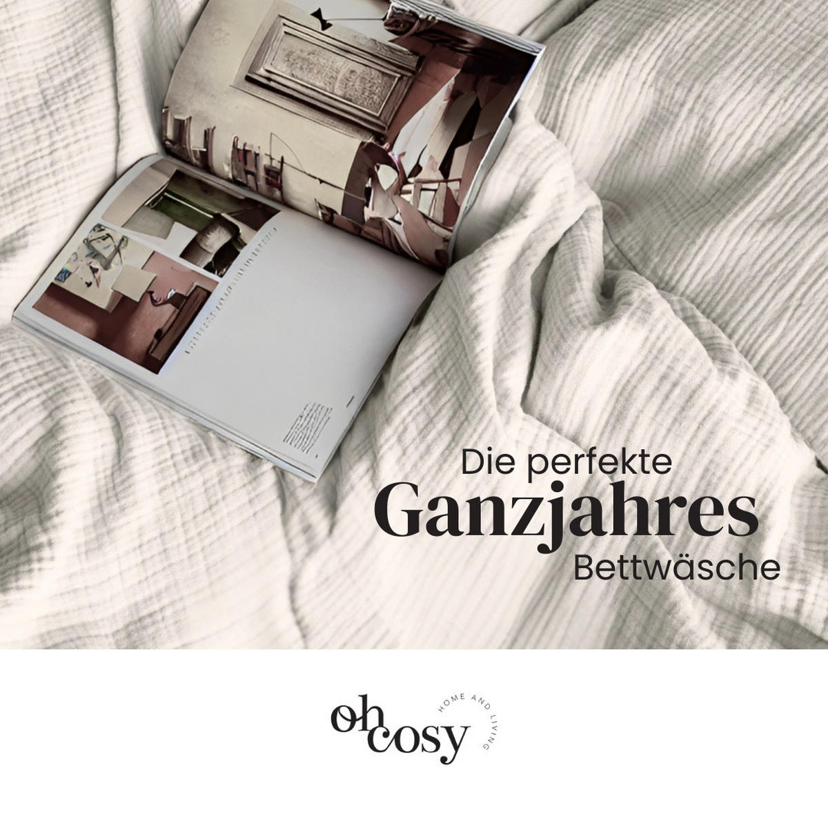 BETTWÄSCHESET Sally - Musselin - 2-teilig -135x200cm - Helltaupe - Taupe, Textil (135/200cm)