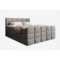 BOXSPRINGBETT Carenzo 1 anthrazit 160/200 cm H3/H4 - Anthrazit, Textil (160/200cm) - wonello