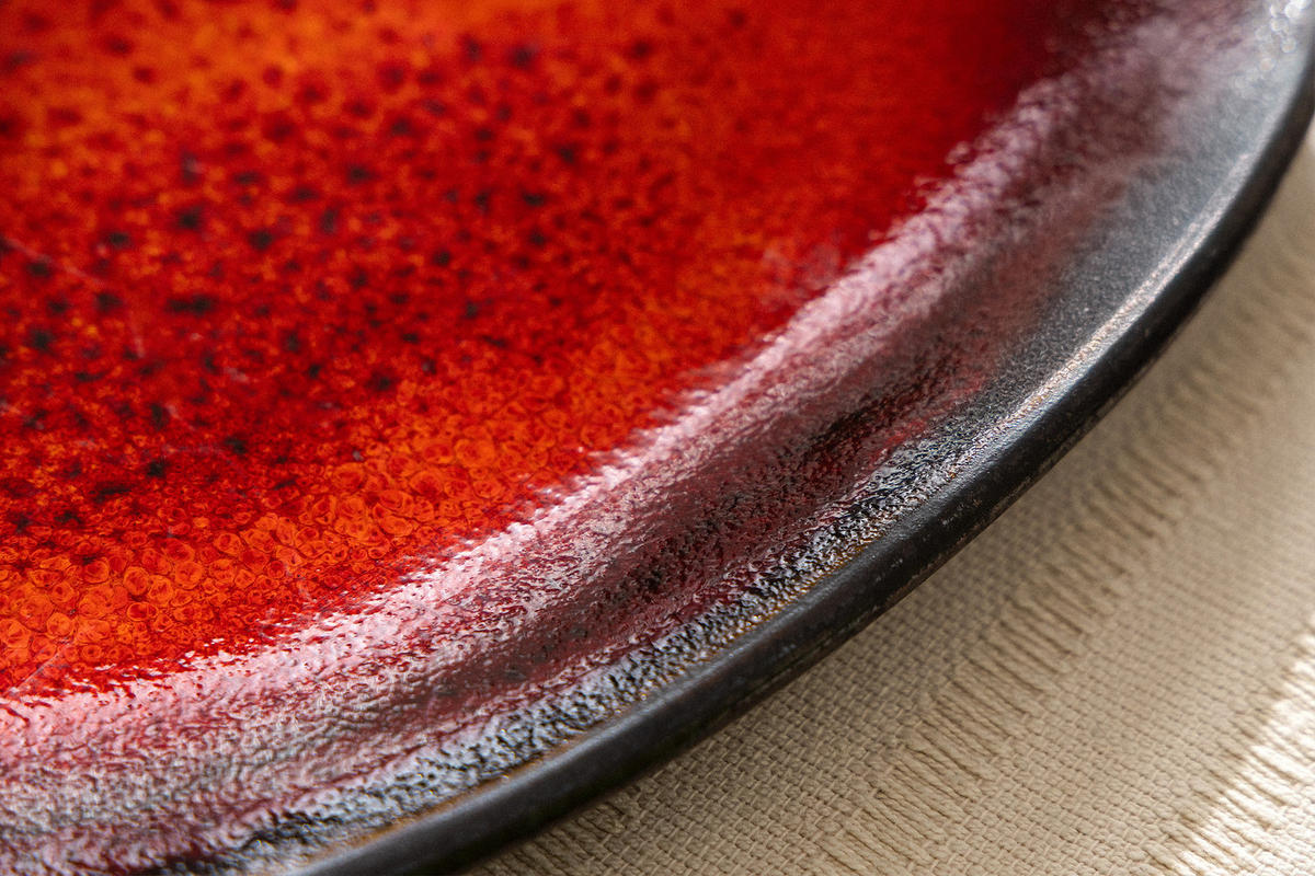 GESCHIRRSET PRIMA, 6-Personen, 42-tlg, Rot - Rot, Keramik (25.7/2.4/24cm) - KONSIMO®