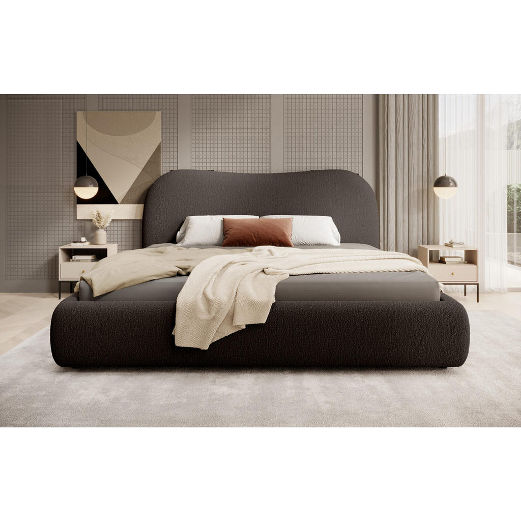 Thumbnail - Meblito Polsterbett, Olivgrün, Textil, 212x103x220 cm, Schlafzimmer, Betten, Polsterbetten