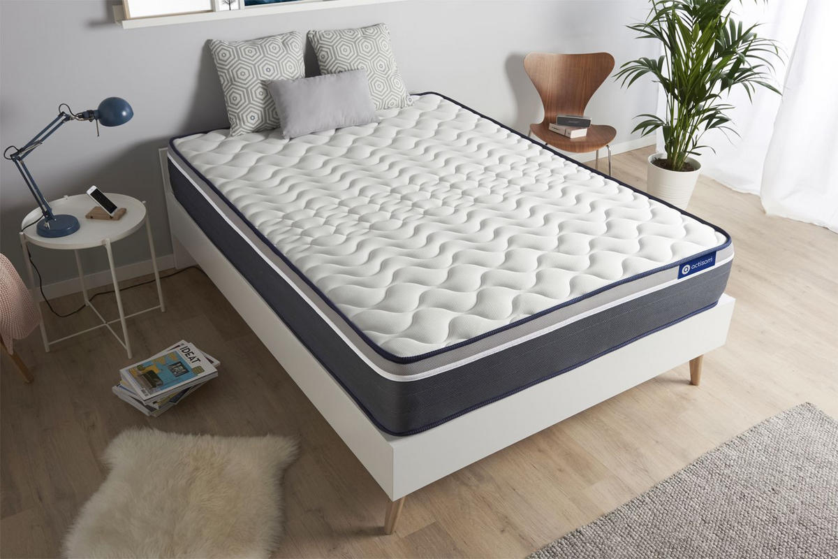 MATRATZE Actimemo plus Memory-Schaum 90 x 200 cm h4 - Weiß, Textil (90/200cm) - ACTISOM