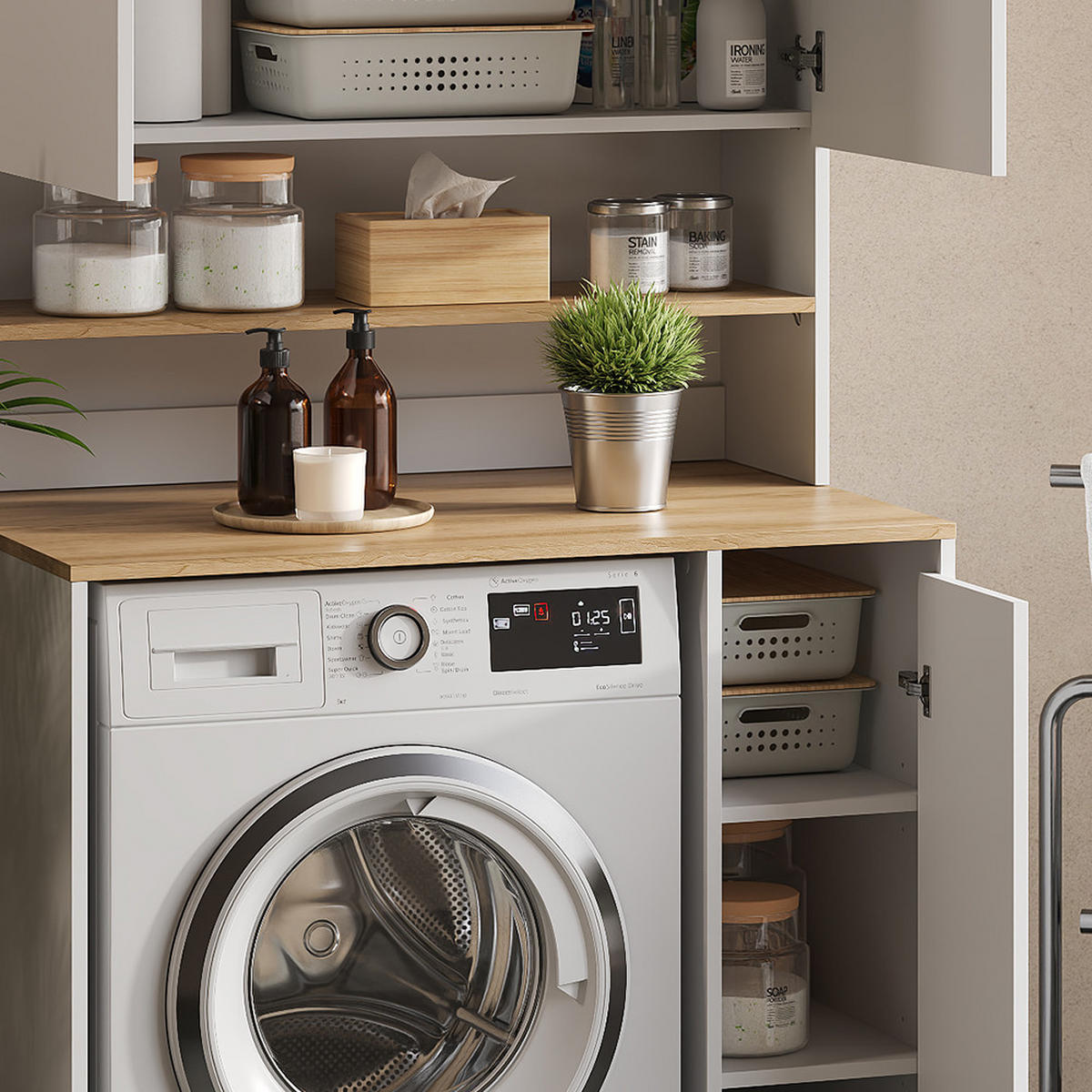 Weiß, Holzwerkstoff (93.6/88.2/60.3cm) - Vicco