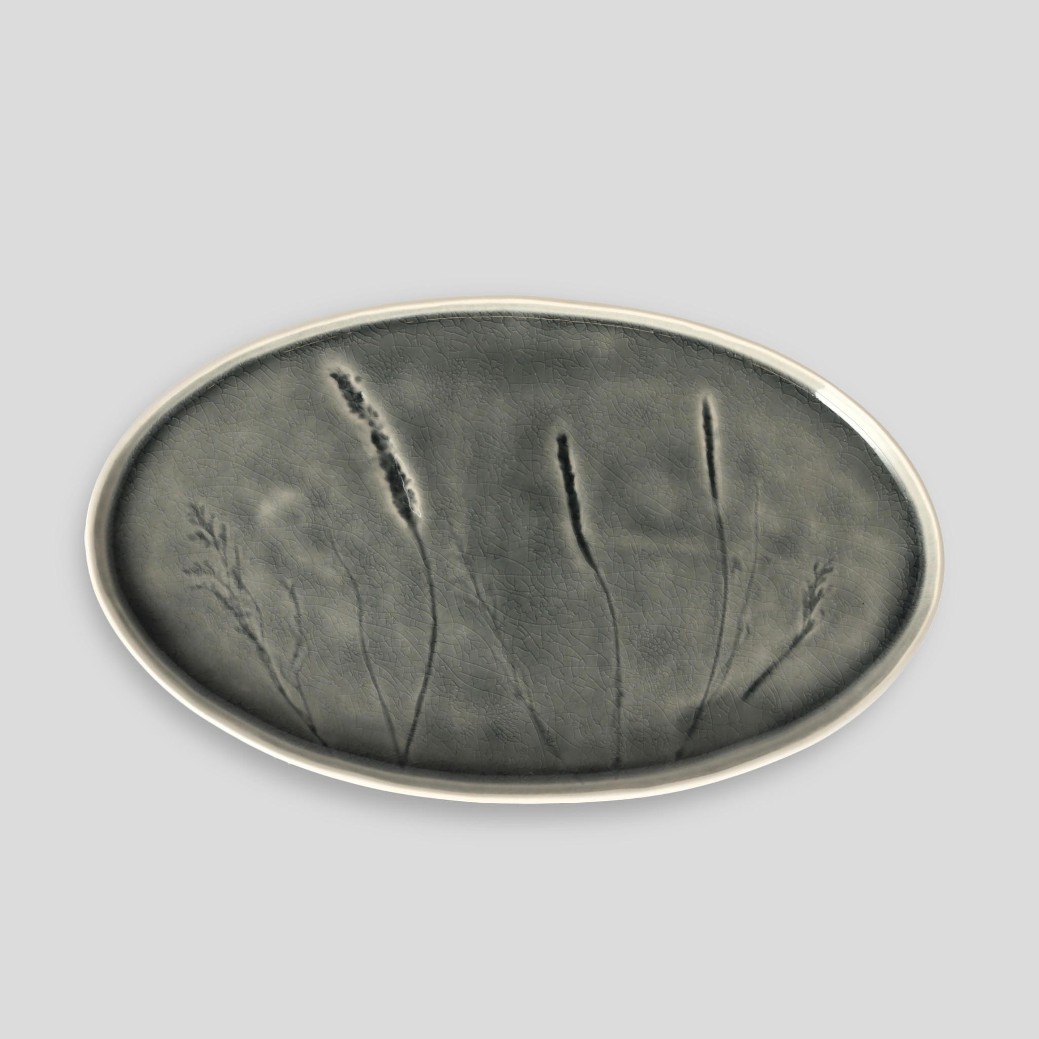 SERVIERTELLER Flisian - Grau, Stein (17.5/1.6/29cm) - home&you