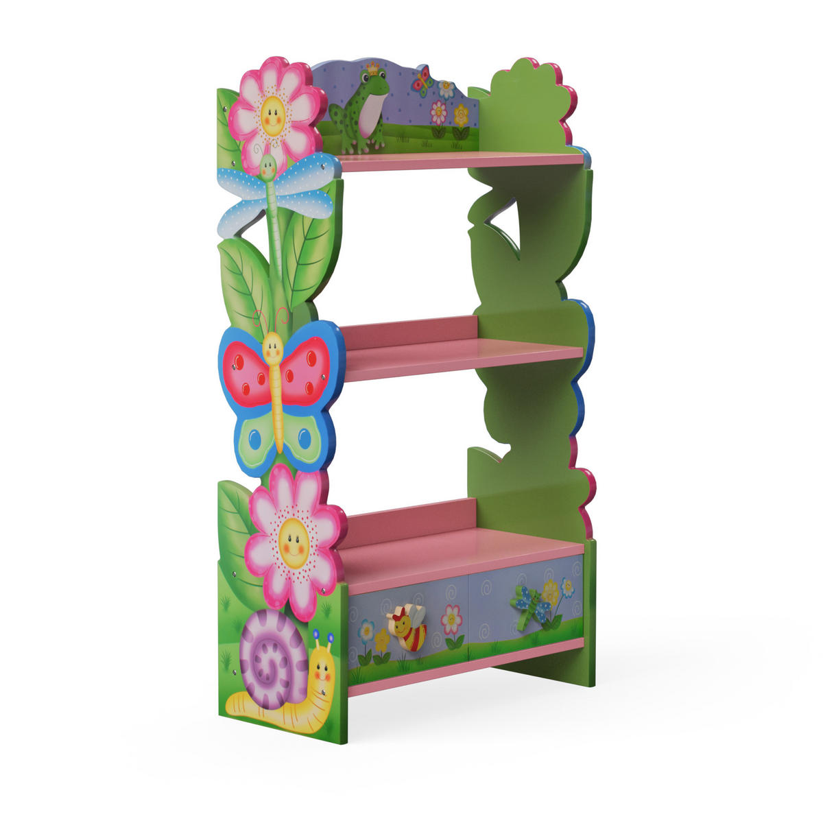 KINDER-BÜCHERREGAL, Mehrfarbig, 97cm - Multicolor, Holzwerkstoff (29/97/56cm) - Teamson Kids