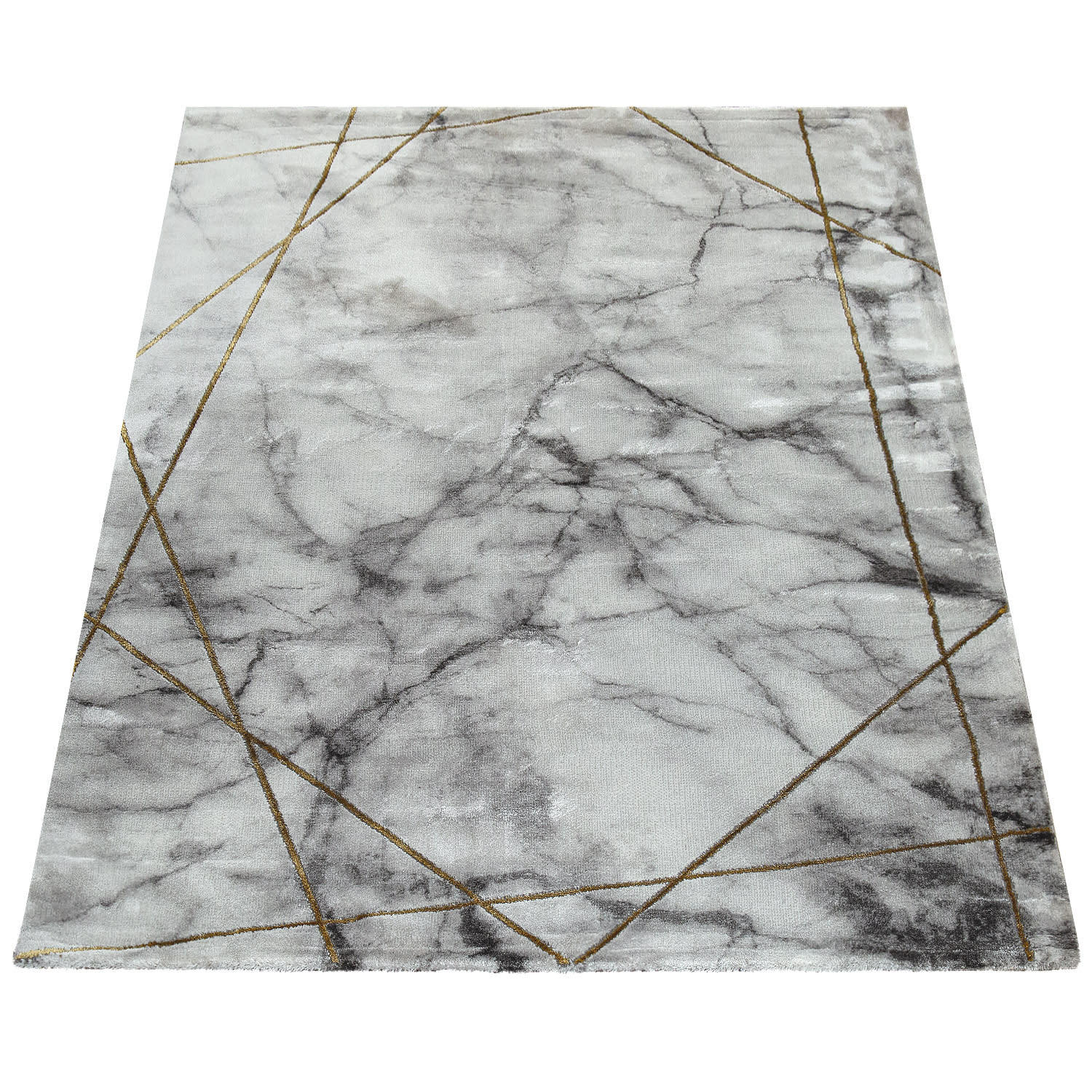 KURZFLORTEPPICH 120/170 cm Kraft 523 - Goldfarben, Kunststoff (120/170cm) - Paco Home