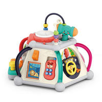 BABYSPIELZEUG Activity-Pyramide 806 bunt Musik, Licht, Perlenlabyrinth, Hammer, Lenkrad, Telefon, ab 18 Monaten - Multicolor, Kunststoff (23/29/18cm) - Moni