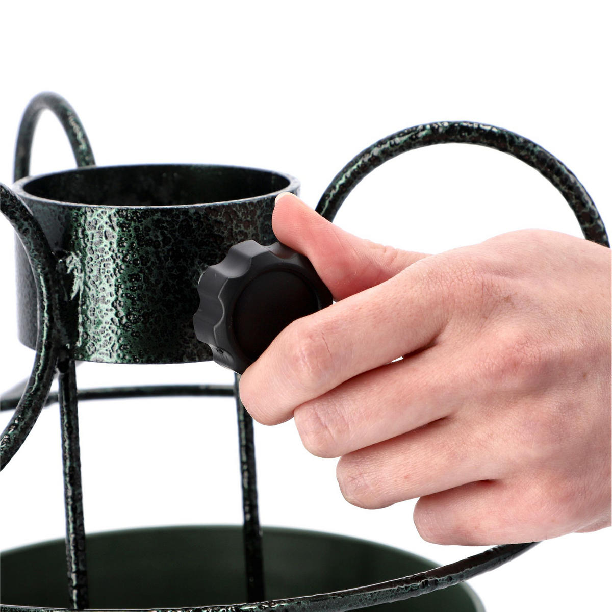 KADAX Weihnachtsbaumständer 2 m Weihnachtsbaumständer aus Metall mit Schale - Grün, Kunststoff/Metall (22.5cm) - KADAX