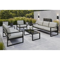 GARTENMÖBEL-SET 4-TLG. - Naturfarben, Holz - Design Möbel