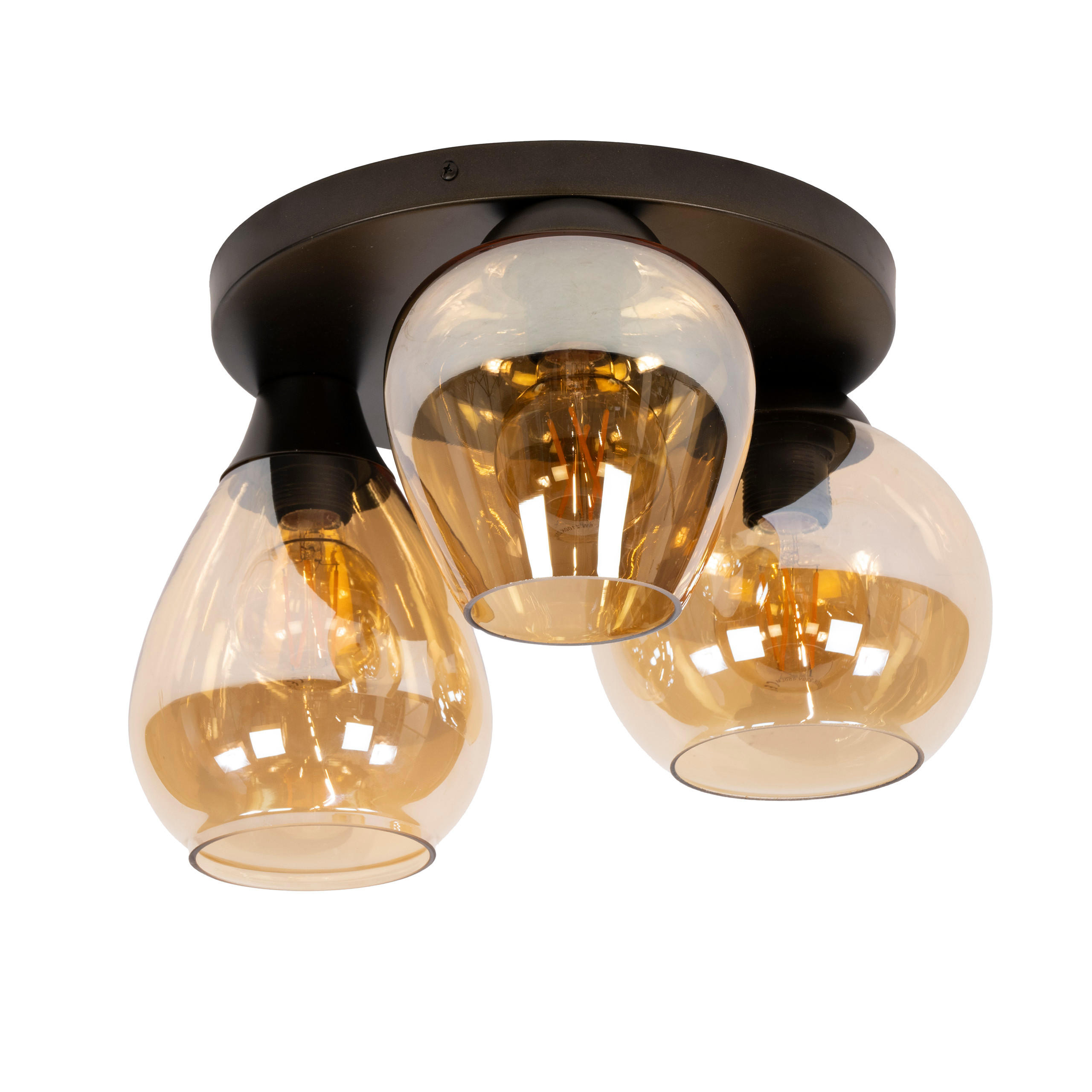 DECKENLEUCHTE Mix Beige 41/41/24 cm - Beige, Glas (41/41/24cm) - Hoyz Collection