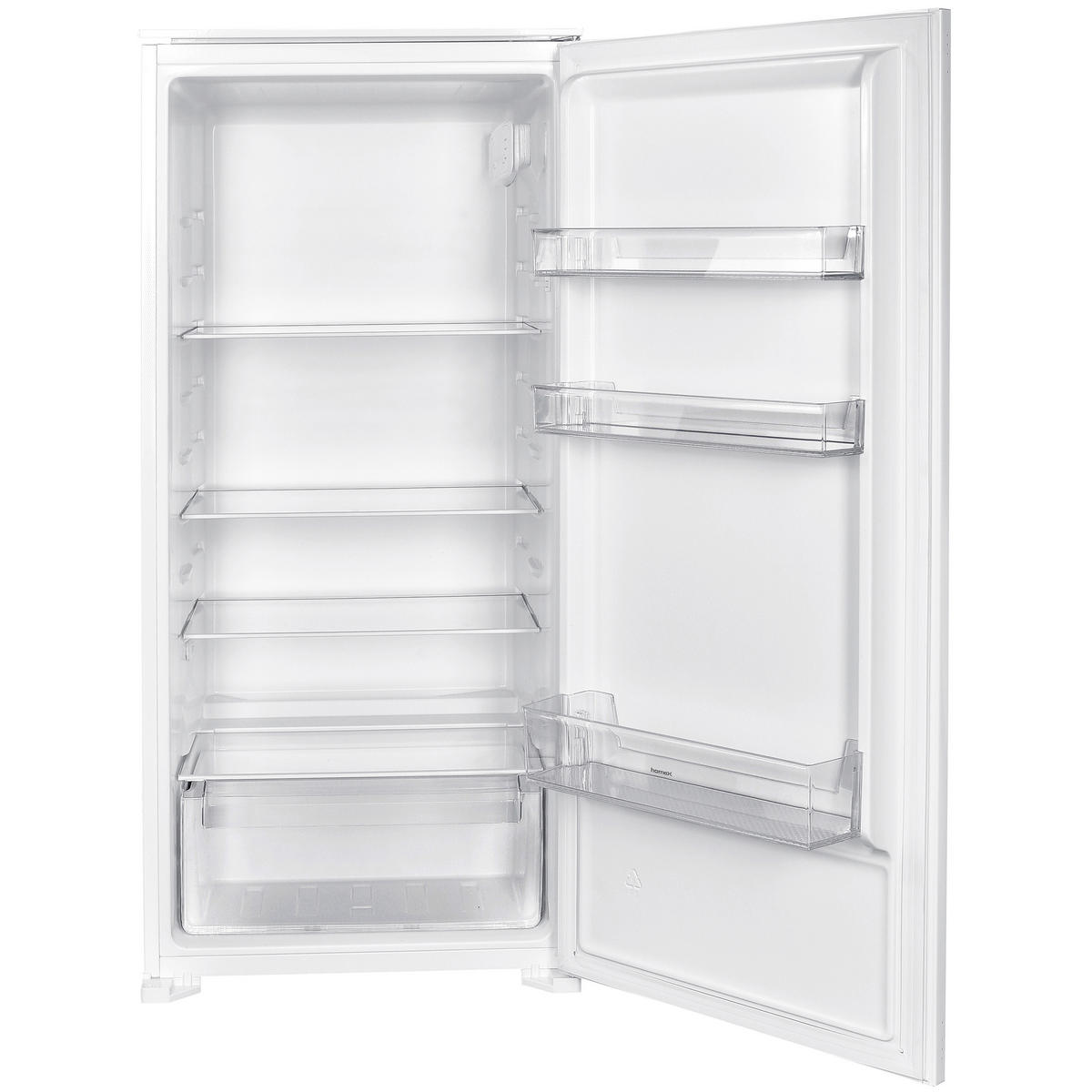 KÜHLSCHRANK Einbau, ohne Gefrierfach, 122cm Nische, 199 Liter, Schlepptürtechnik, 39 dB, CB1991E - Weiß, Glas/Kunststoff (54/123/54cm) - homeX