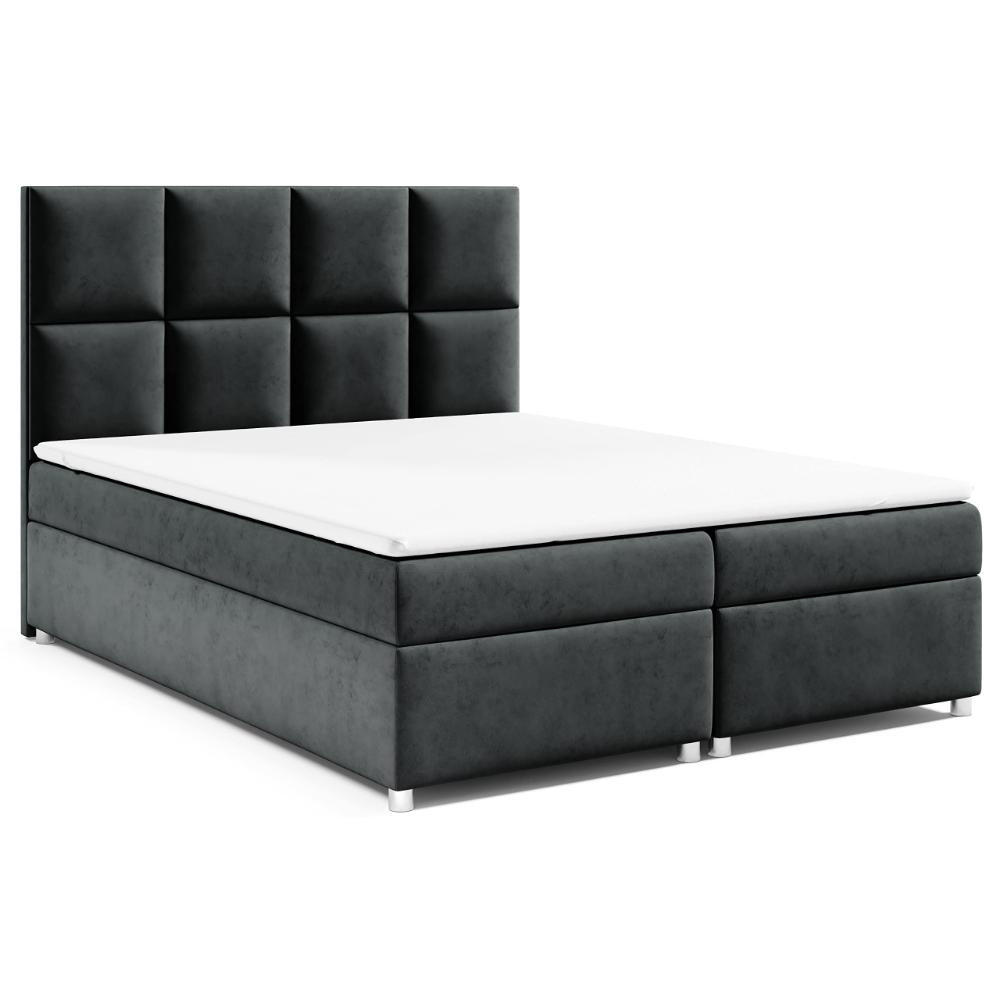 BOXBETT mit Bettkasten Trinity K-1 Bonellfederkern - Schwarz, Holz/Holzwerkstoff (180/200cm) - Best For Home