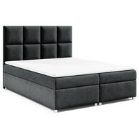 BOXBETT mit Bettkasten Trinity K-1 Bonellfederkern - Schwarz, Holz/Holzwerkstoff (180/200cm) - Best For Home