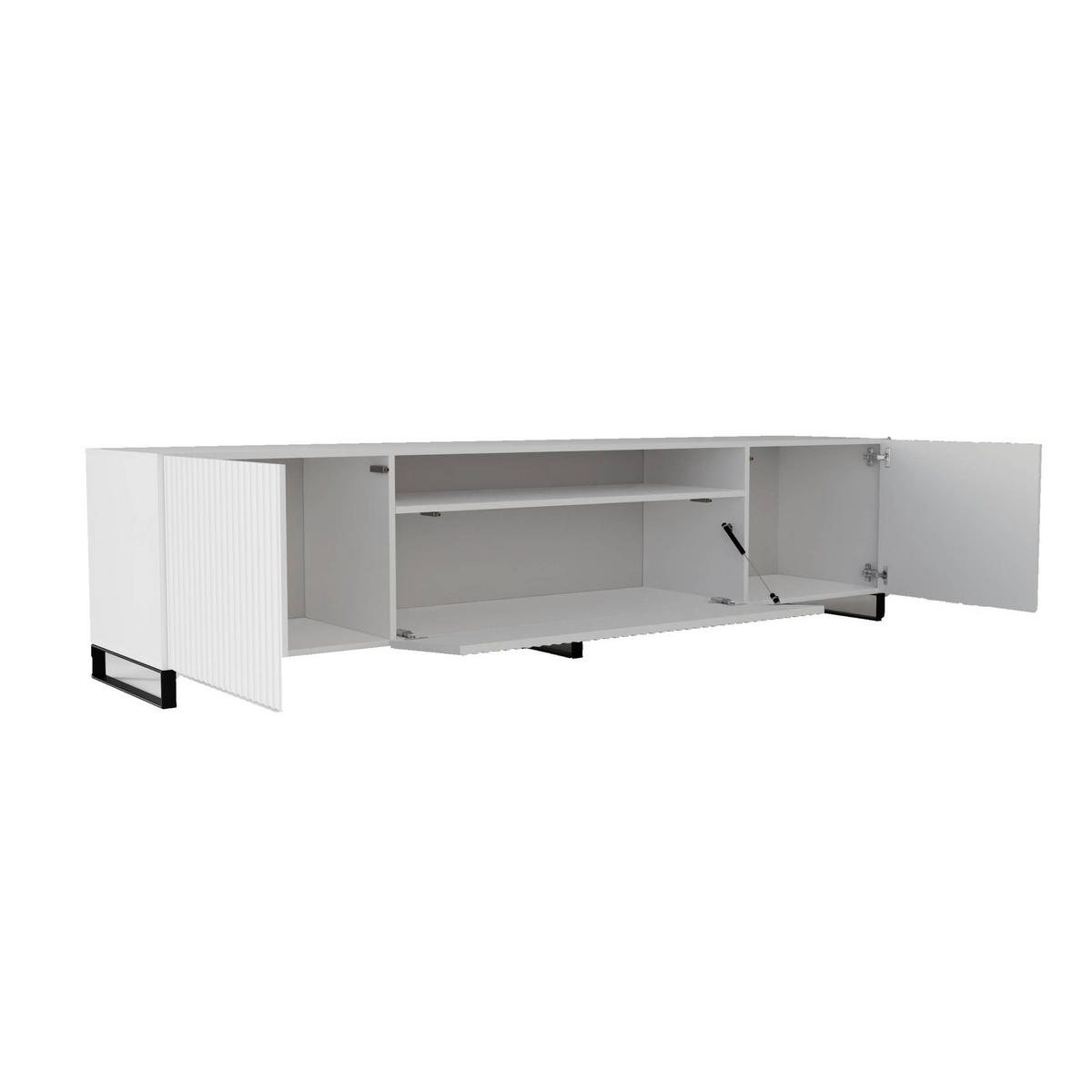 TV-SCHRANK NOE - Weiß, Holzwerkstoff (200/53/41cm) - Meblini