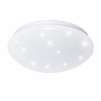 LED DECKENLEUCHTE Rund Weiß Sterneneffekt - Weiß, Metall (21.5/7.8/7.8cm)