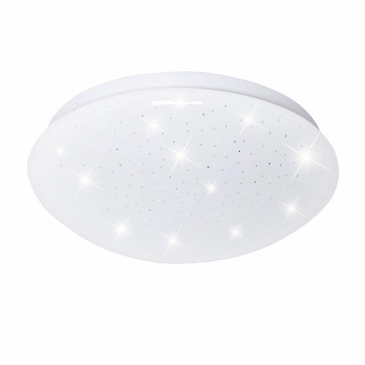 LED DECKENLEUCHTE Rund Weiß Sterneneffekt - Weiß, Metall (21.5/7.8/7.8cm)