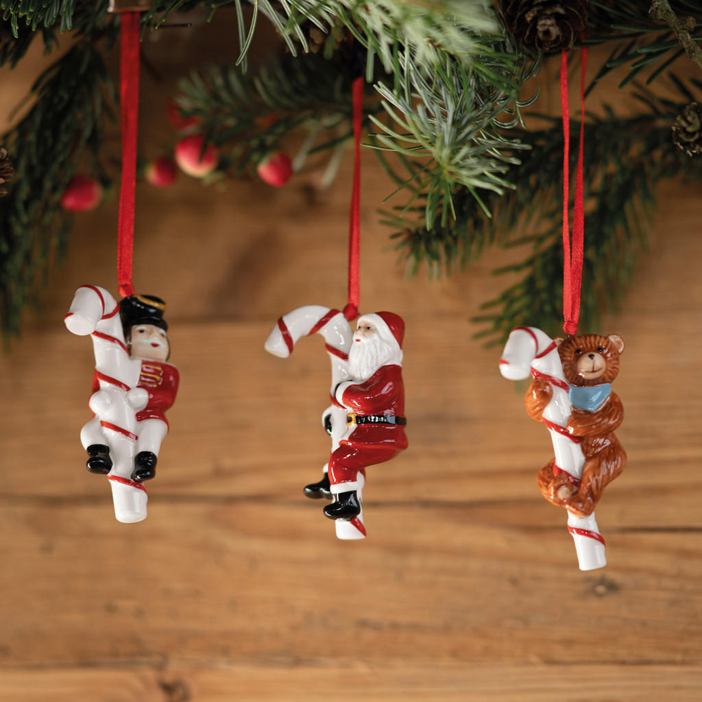 ORNAMENTE ZUCKERSTANGE Nostalgic Ornaments bunt 3er Set - Multicolor, Keramik (1/1/1cm) - Villeroy & Boch
