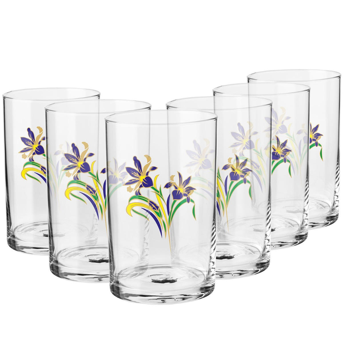 KAFFEE- UND TEEGLÄSER DECO IRIS, 6ER-SET, 250 ML - Transparent, Glas (0.25L) - Krosno Glass