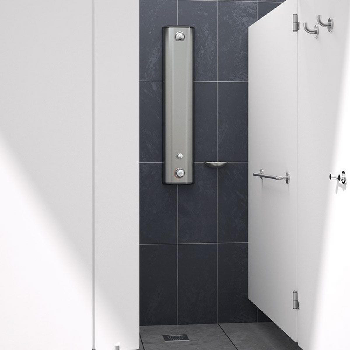 HANDTUCHHALTER 1 Stange Ø20 mm L600 mm, Edelstahl hochglanzpoliert - Chromfarben, Metall (15/9/67cm) - Delabie