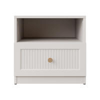 NACHTTISCH Ferena - Kaschmir/Goldfarben, Holzwerkstoff/Kunststoff (46/44/49cm) - MIRJAN24