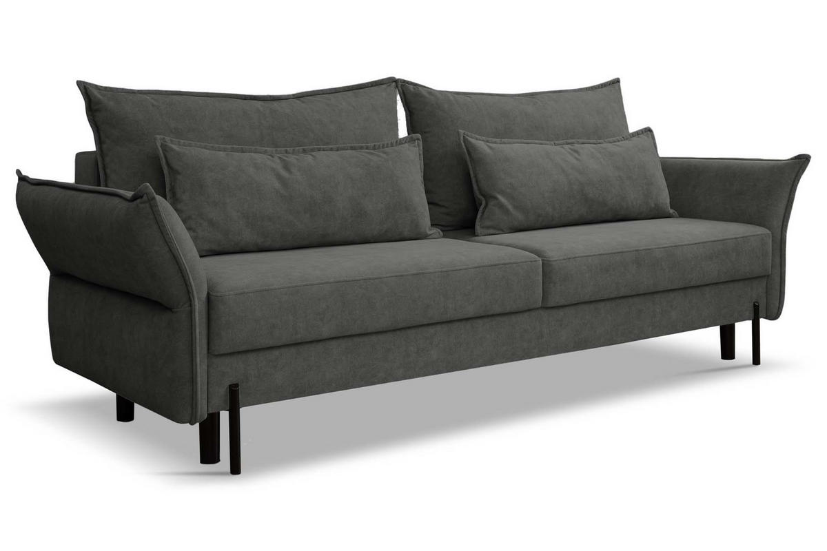 SCHLAFSOFA Volio mit Bettzeugcontainer Graphit - Graphitfarben, Holz/Textil (239/91/96cm) - Kaiser Möbel