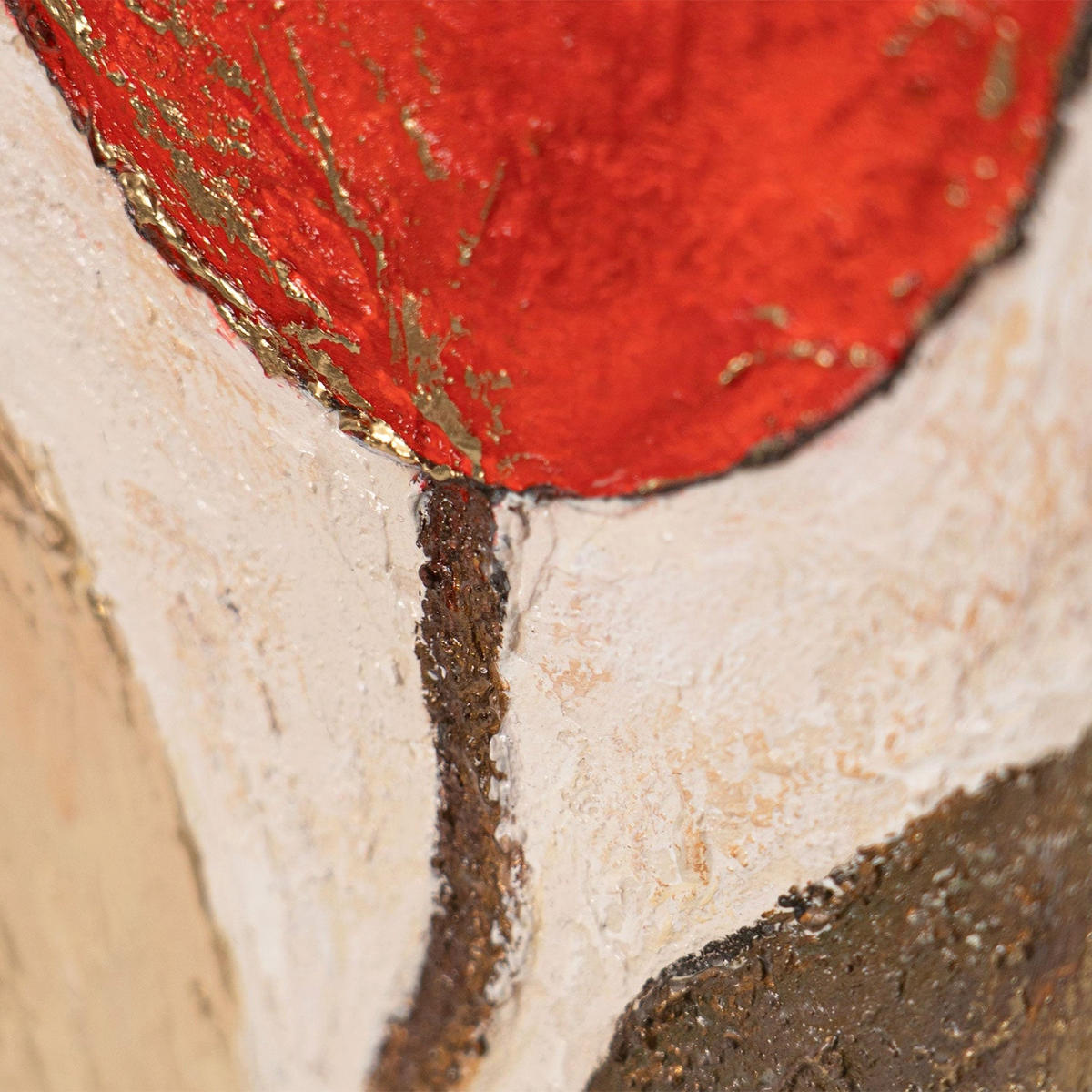 GEMÄLDE Poesie des Tages Schattenfugenrahmen Eichefarben 3-teilig - Eichefarben, Holz (60/80cm) - YS-art gallery