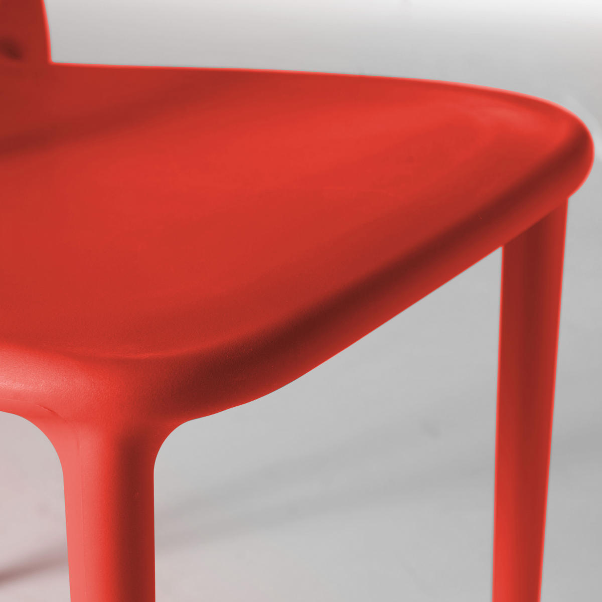 GARTENSTUHL, Rot - Rot, Kunststoff (48/80/54cm) - Oviala