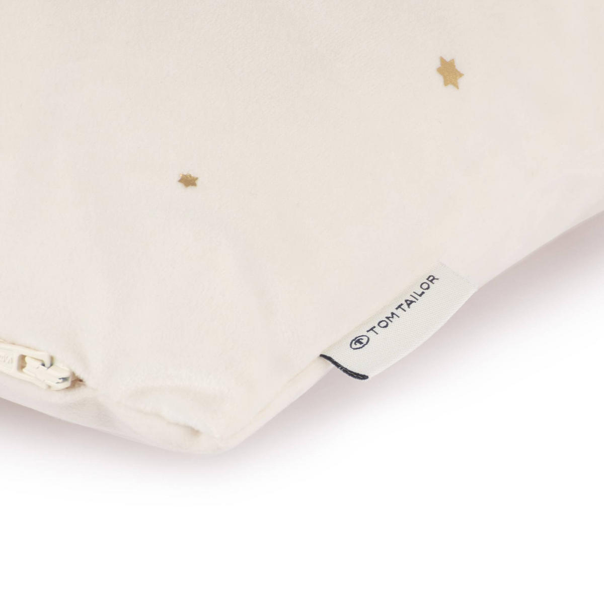 ZIERKISSENHÜLLE Sparkling Stars offwhite 38x38cm - Weiß, Textil (38/38cm) - Tom Tailor