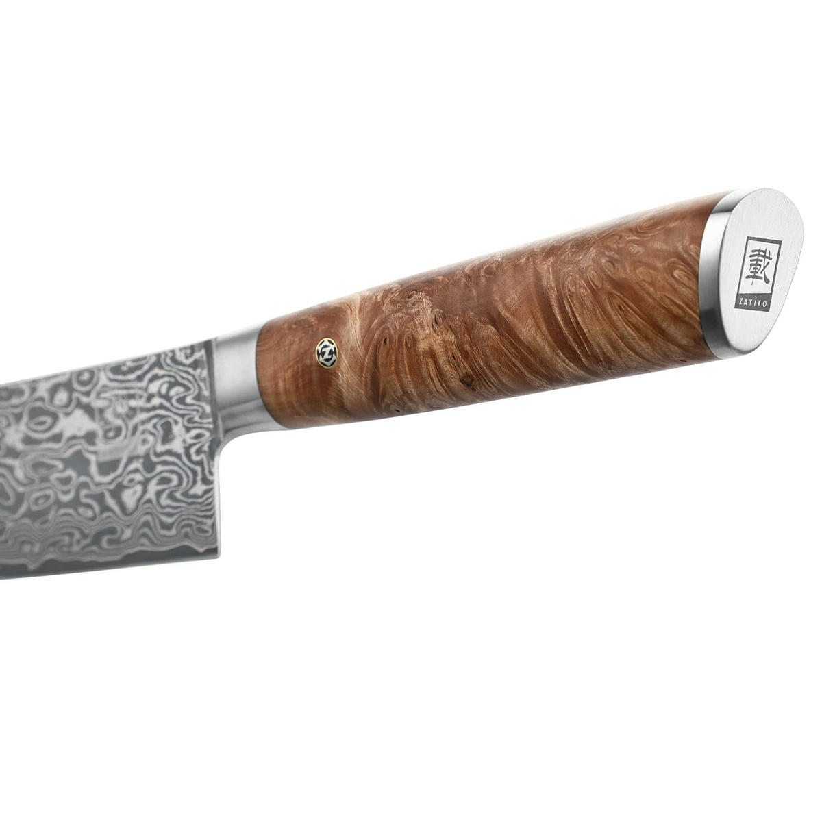 CHEFMESSER 20 cm - Birkefarben, Holz/Metall (34cm) - Zayiko