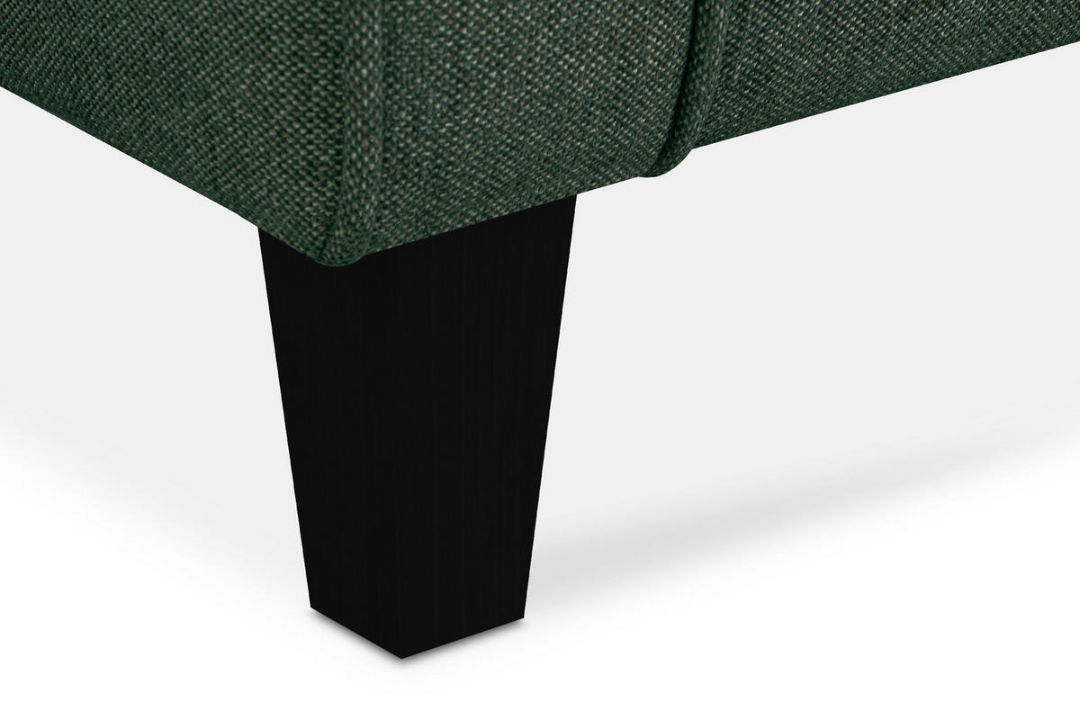 OHRENSESSEL MILES Massivholzbeine schwarz, meeresgrün - Jadegrün, Holzwerkstoff/Buchenholz (82/105/97cm) - KONSIMO®