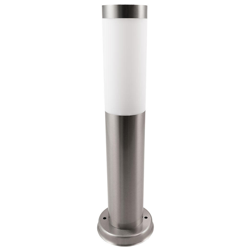 LED SOCKELLEUCHTE Edelstahl Silber - Silberfarben, Metall (12.5/12.5/45cm) - ETT