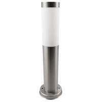 LED SOCKELLEUCHTE Edelstahl Silber - Silberfarben, Metall (12.5/12.5/45cm) - ETT