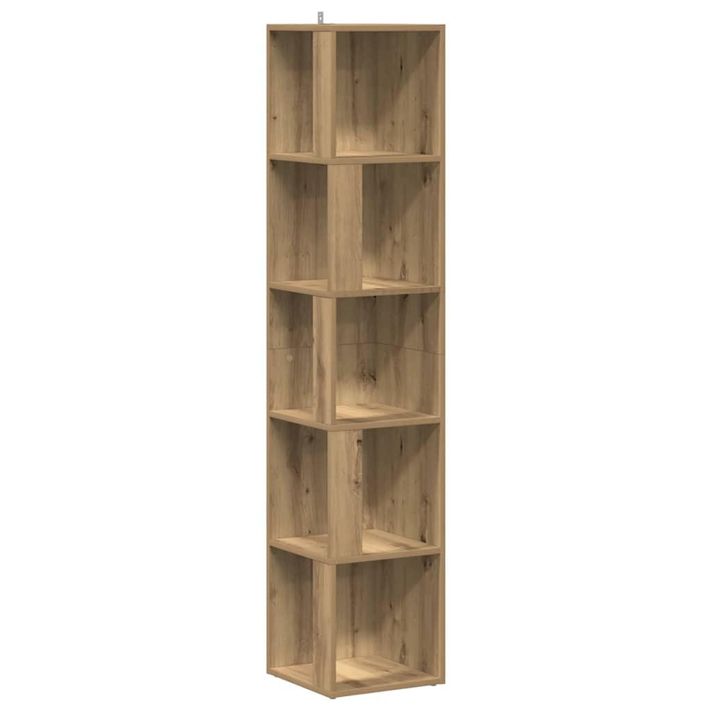 ECKREGAL Artisan-Eiche 33/33/165 Cm Holzwerkstoff - Braun, Holzwerkstoff (33/165/33cm) - vidaXL