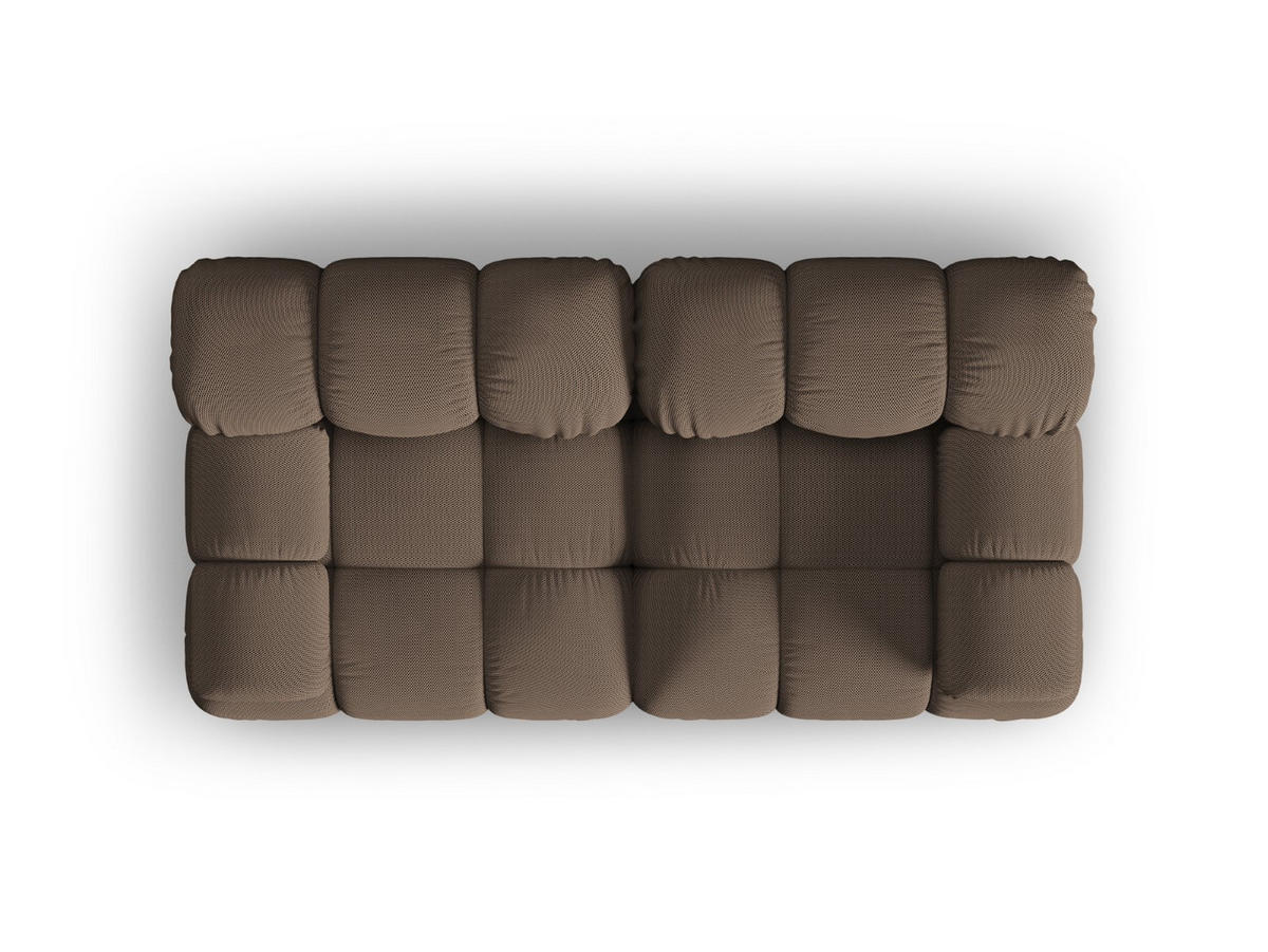 SOFA modular Bellis aus 3D-Stoff braun 2 Sitzplätze - Braun, Textil (94/70/188cm) - Micadoni