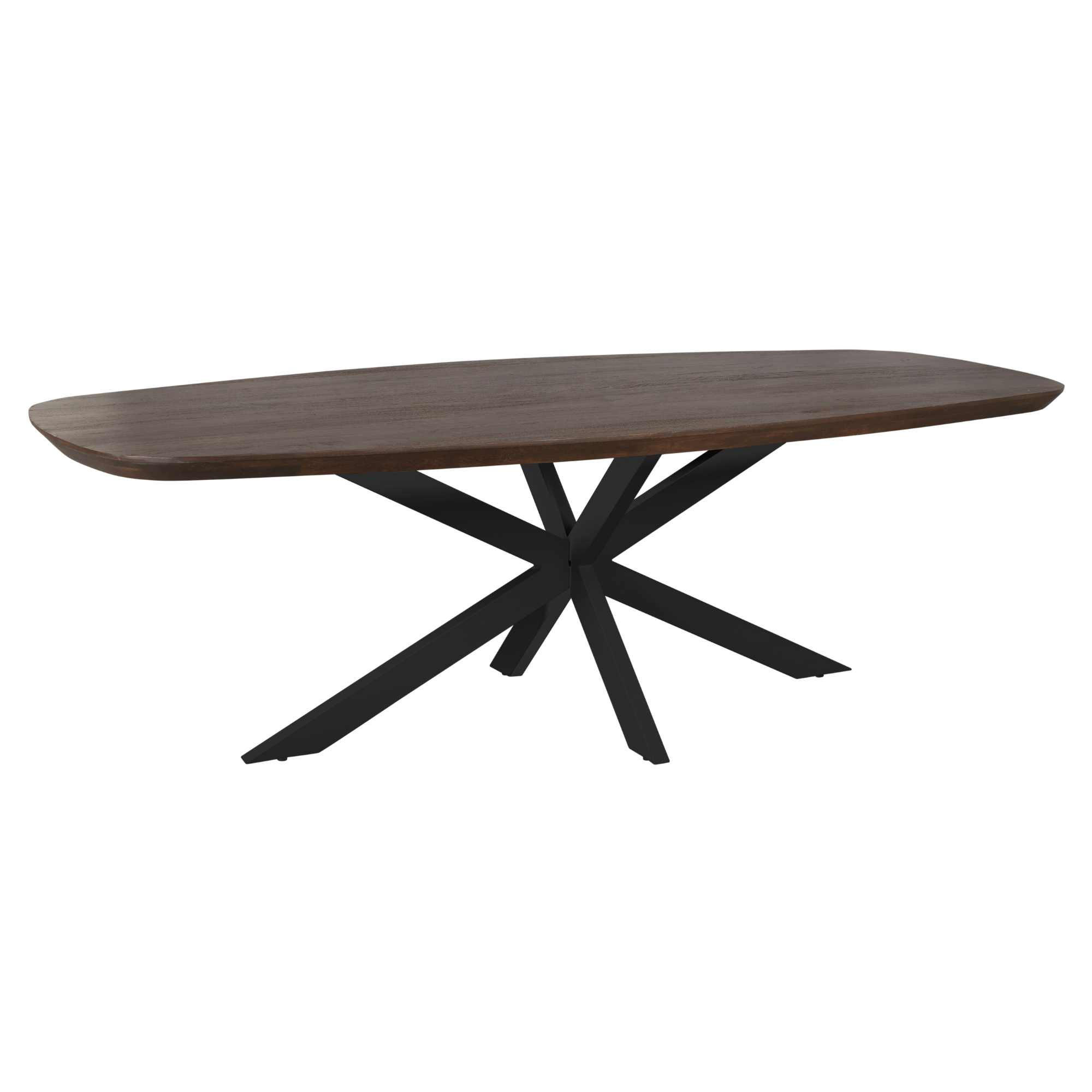 Starfurn ESSTISCH Schwarz 240cm × 110cm × 76cm