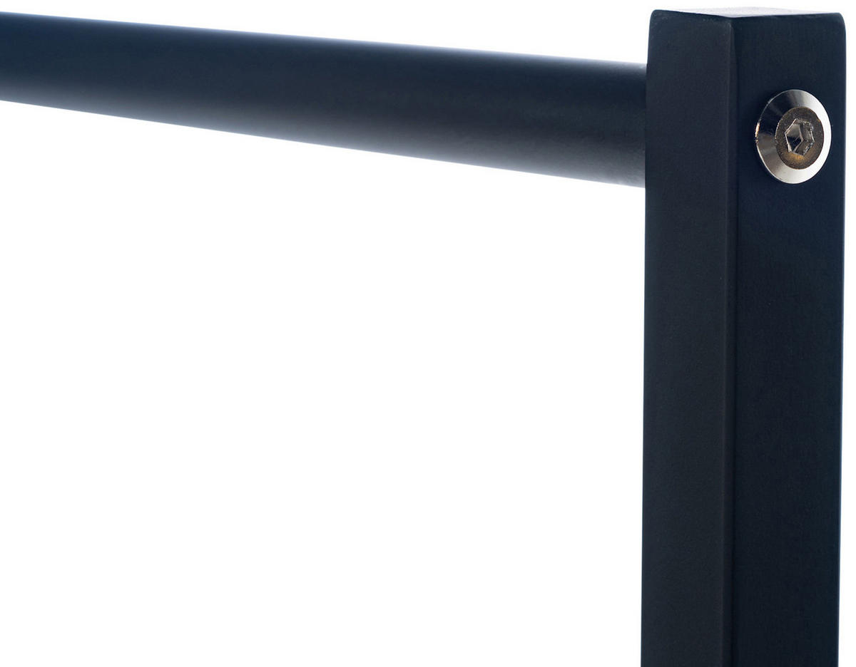 KLEIDERSTÄNDER 120x38x120 cm-schwarz-Metall - Schwarz, Metall (120/120/38cm) - CLP