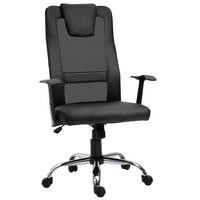 KANCELÁŘSKÁ židle 66/73/108-118 cm černá z bonded leather s ergonomickou opěrkou a houpací funkcí - černá, plast (73/118/66cm) - OKWISH