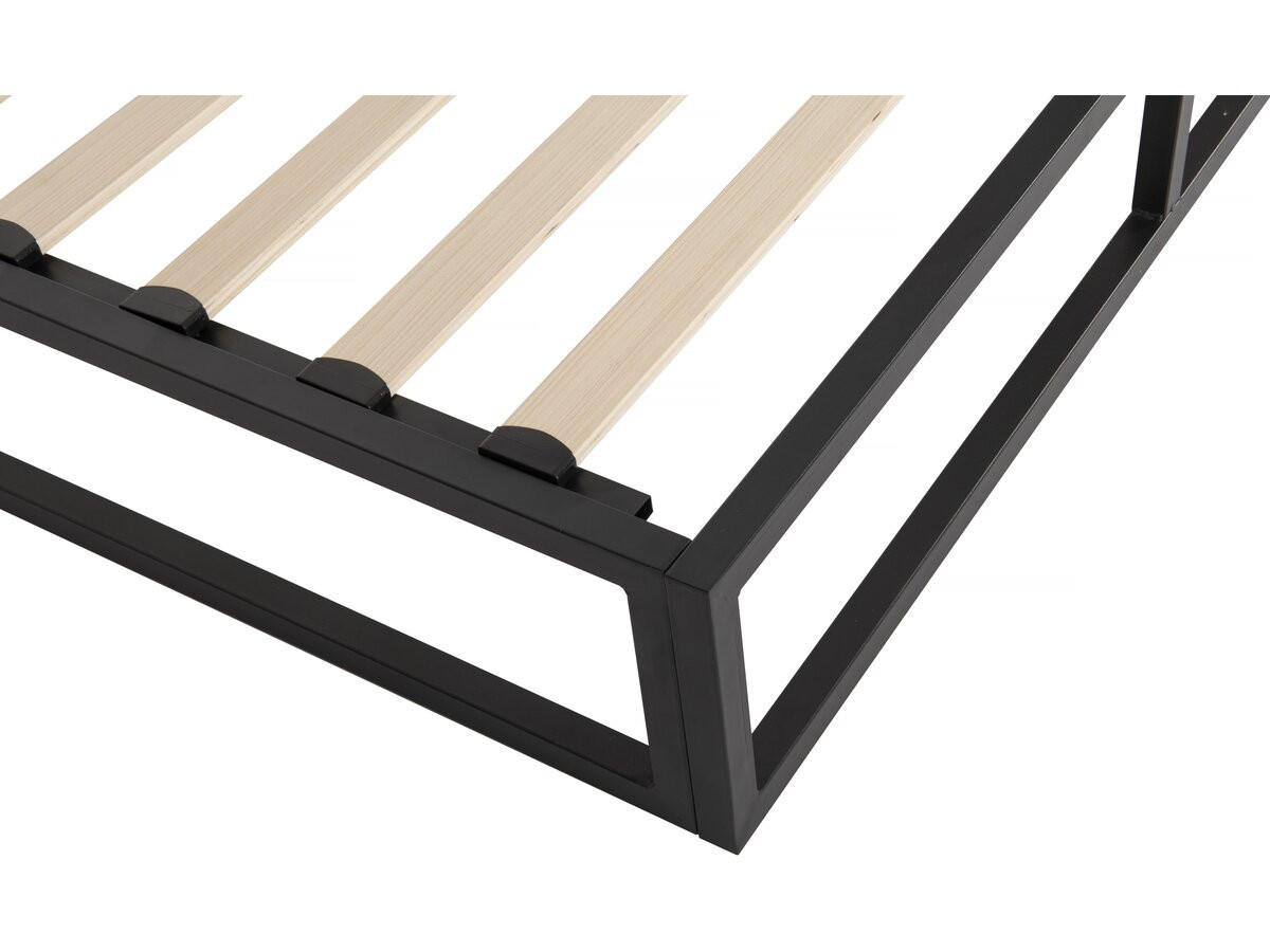 BETTGESTELL Metall Schwarz - Schwarz, Metall (140/190cm) - Habitat Garten