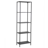 METALLREGAL CARPO Schwarz - Schwarz, Metall (51/175/30cm) - SVITA