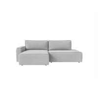 ECKSOFA Sarro mit Schlaffunktion, Silber - Silberfarben, Textil (165/260cm) - Fedve