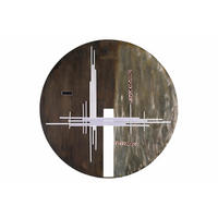 WANDDEKO Braun 61/61 cm - Braun, Metall (1.5/61/6cm) - KUNSTLOFT