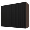 KÜCHENHÄNGESCHRANK Lamello W3/90 Schwarz Matt / Lava 90 / 32,5 / 72cm - Dunkelgrau/Schwarz, Holz/Holzwerkstoff (90/72/32.5cm) - Feldmann-Wohnen